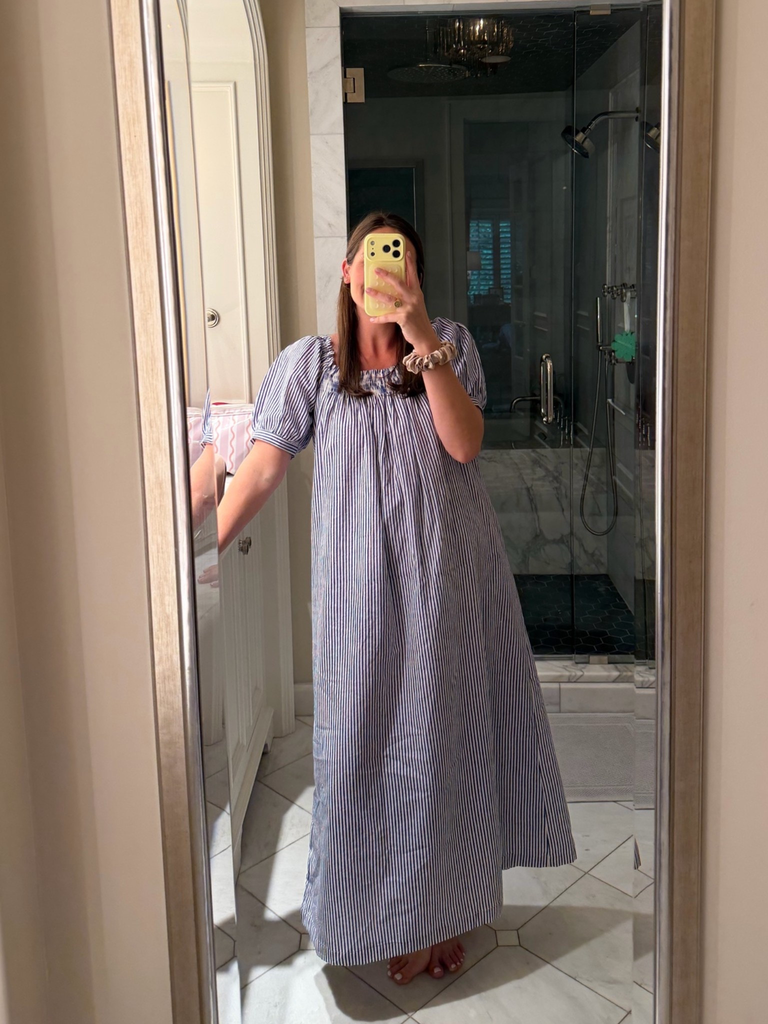 Dress I wore home from the hospital (& am already living in postpartum)! So comfy & nursing friendly🩵 wearing an XS!

#LTKootd #LTKmomlife #LTKSeasonal