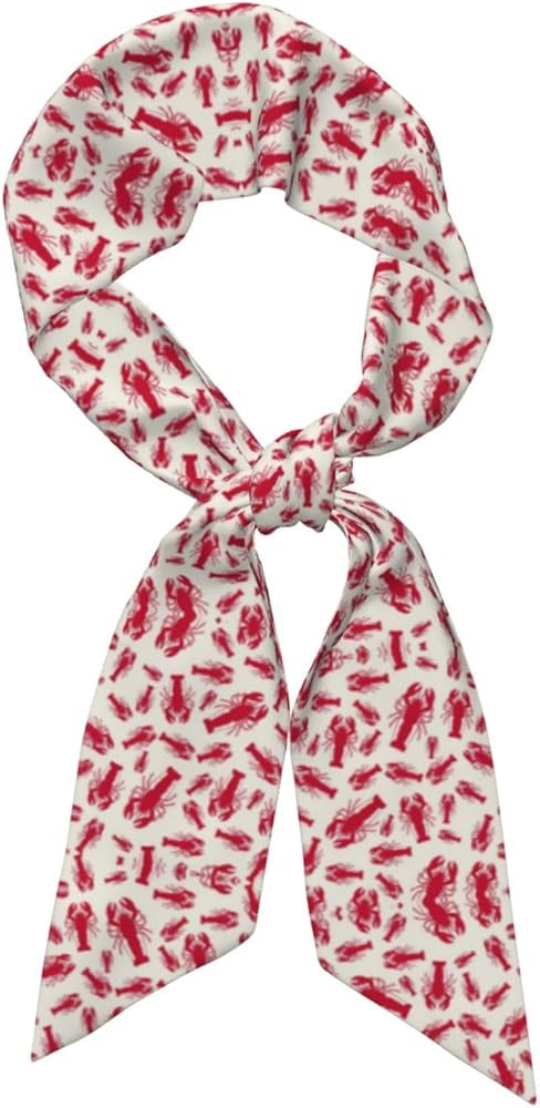 Red Lobster Lightweight Silk Scarves Fashion Print Women Silk Wrap Scarf Spring Fall Gift For Wom... | Amazon (US)