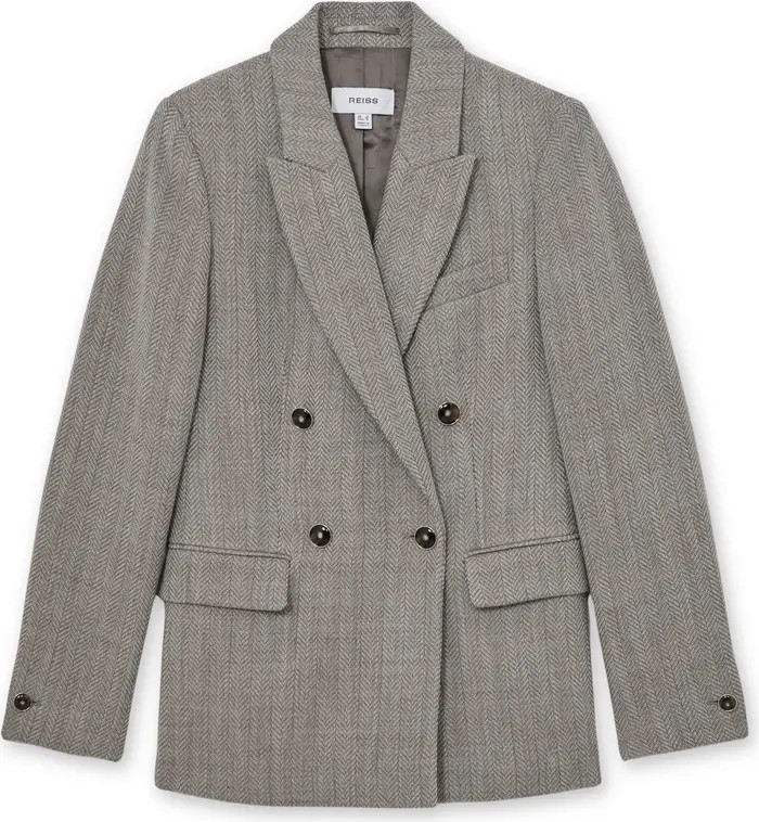Ember Double Breasted Wool Blend Blazer | Nordstrom