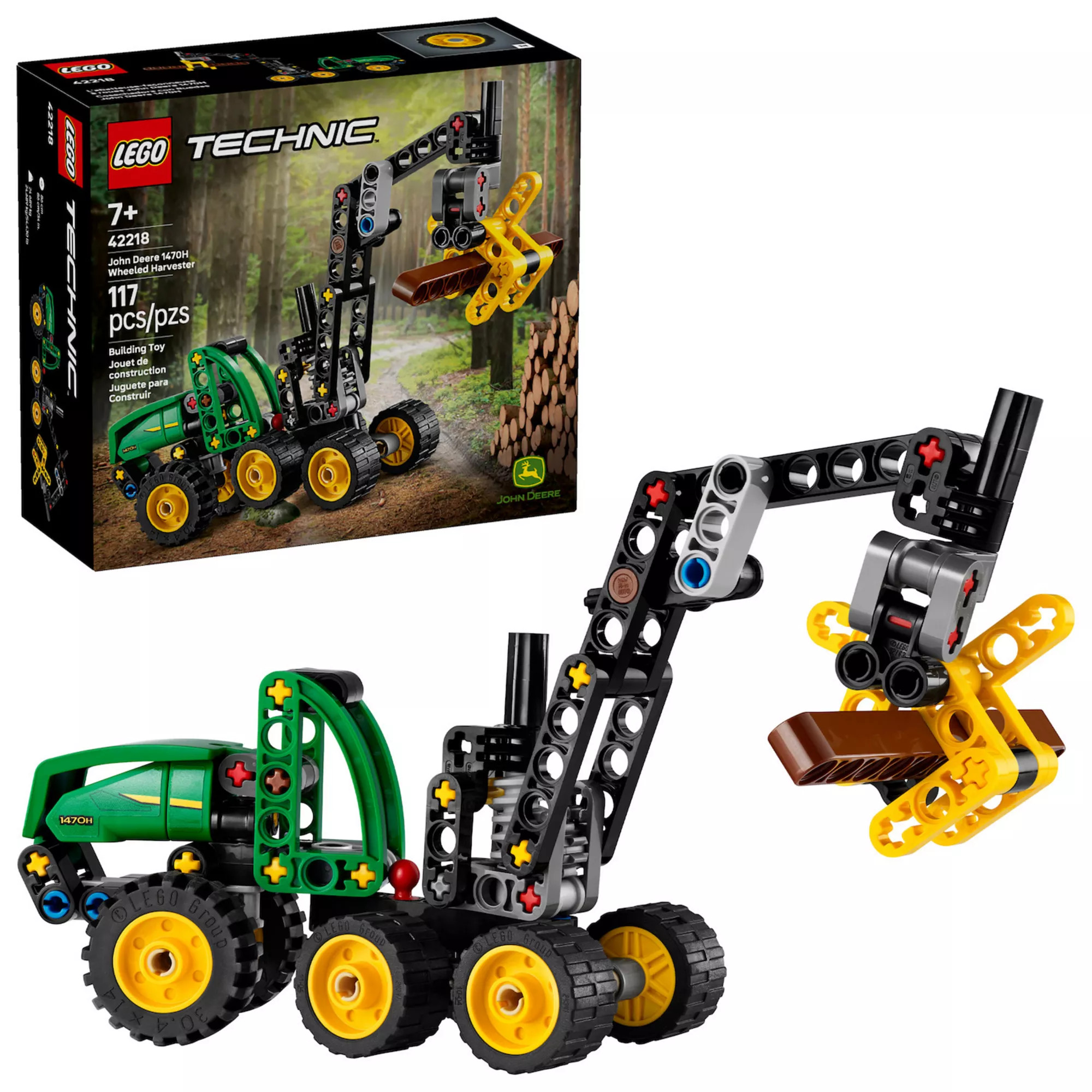 LEGO Technic John Deere 1470H Wheeled Harvester 42218 Building Kit (117 Pieces) | Kohl's