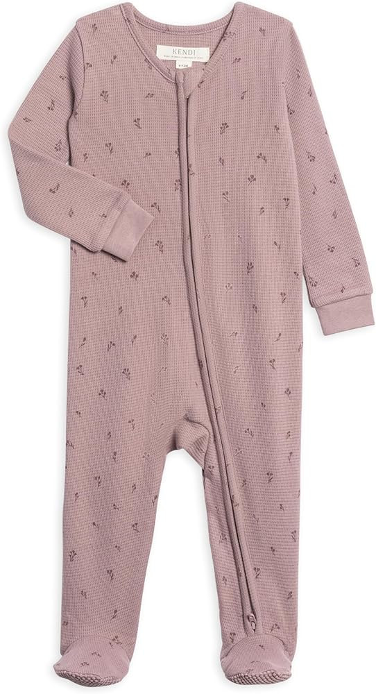 Colored Organics Baby Zip-Up Footed Sleeper with 2-Way Zipper - Newborn Organic Cotton Pajamas | Amazon (US)