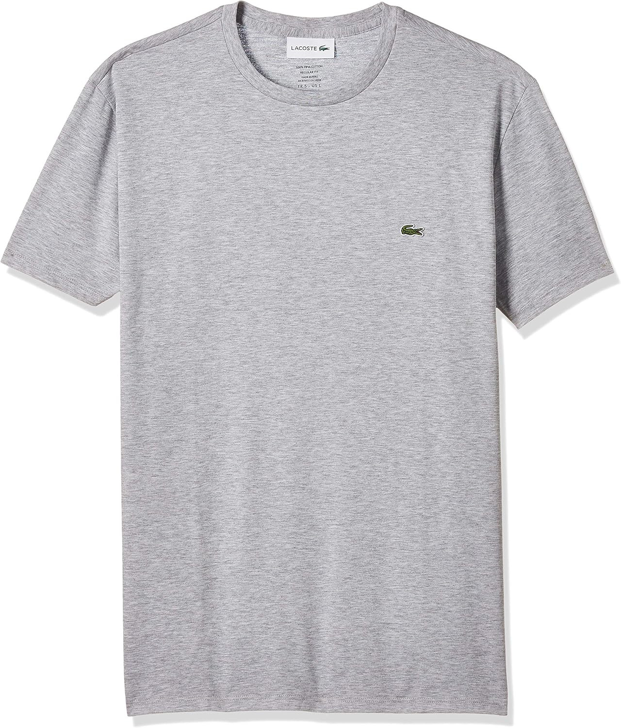 Lacoste Men's Short Sleeve Crew Neck Pima Cotton Jersey T-Shirt | Amazon (US)