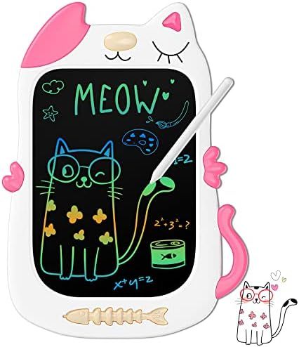 KOKODI 8.5 Inch Cat Toys for Girls Gift 3 4 5 6 7 8 Years Old LCD Coloring Writing Tablet Doodle Scr | Amazon (US)