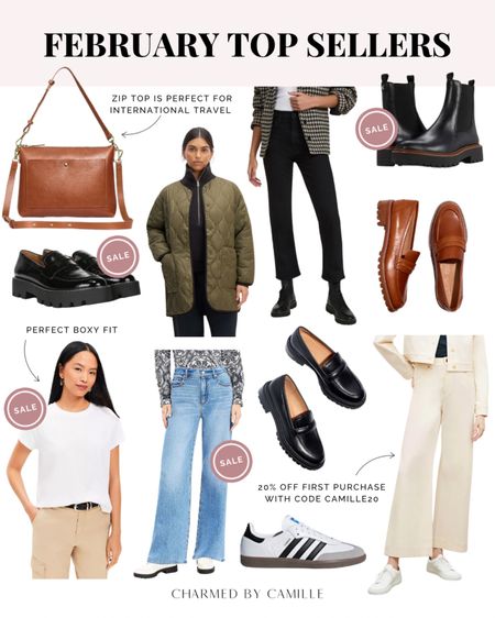 February top sellers!

My blue wide leg jeans are on sale and under $100

Quilted jacket
Travel tote
The best black straight leg jeans
Perfectly body white tee 
Adidas sambas
Loafers for all your spring outfits 



#LTKSeasonal #LTKsalealert #LTKfindsunder100
