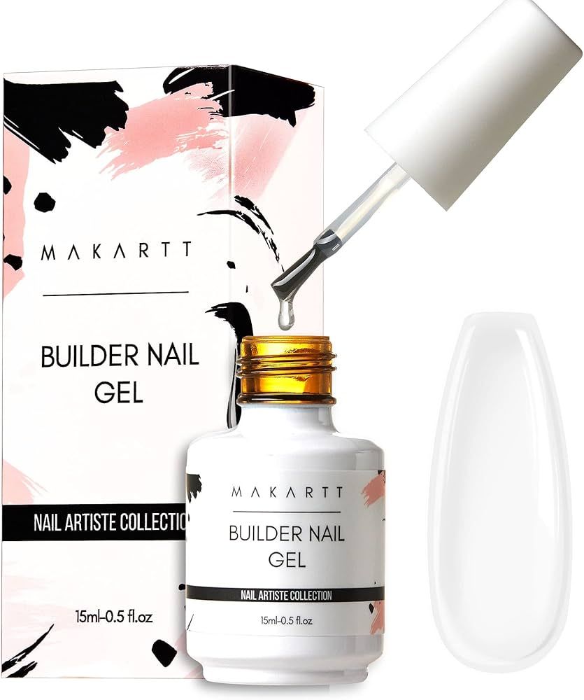 Makartt Builder Nail Gel 15ml 7 in 1 Multifunctional Clear Gel Nail Polish Base Coat Nail Strengt... | Amazon (US)