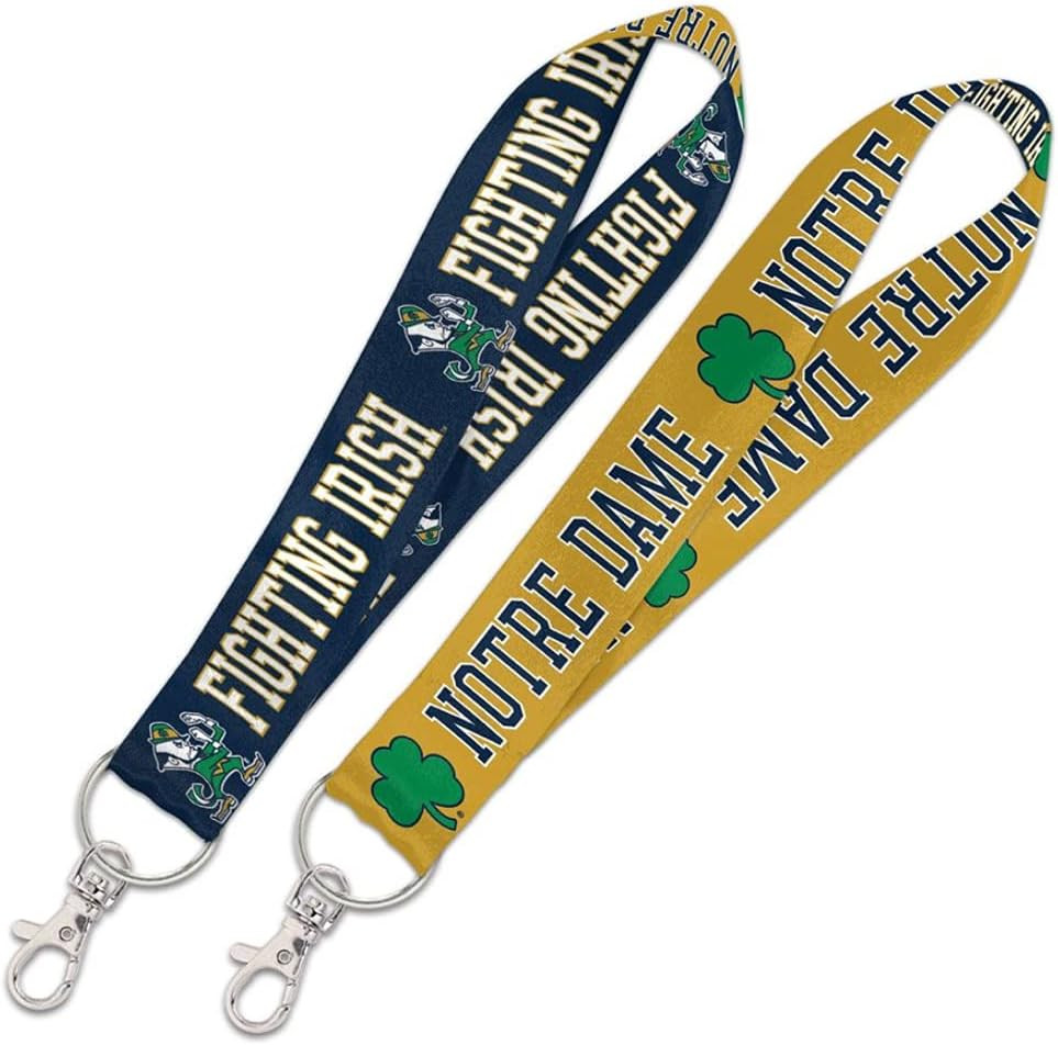 Notre Dame Fighting Irish 1" Inch Lanyard Key Strap, 2-Tone, Metal Ring, Lobster Clasp | Amazon (US)