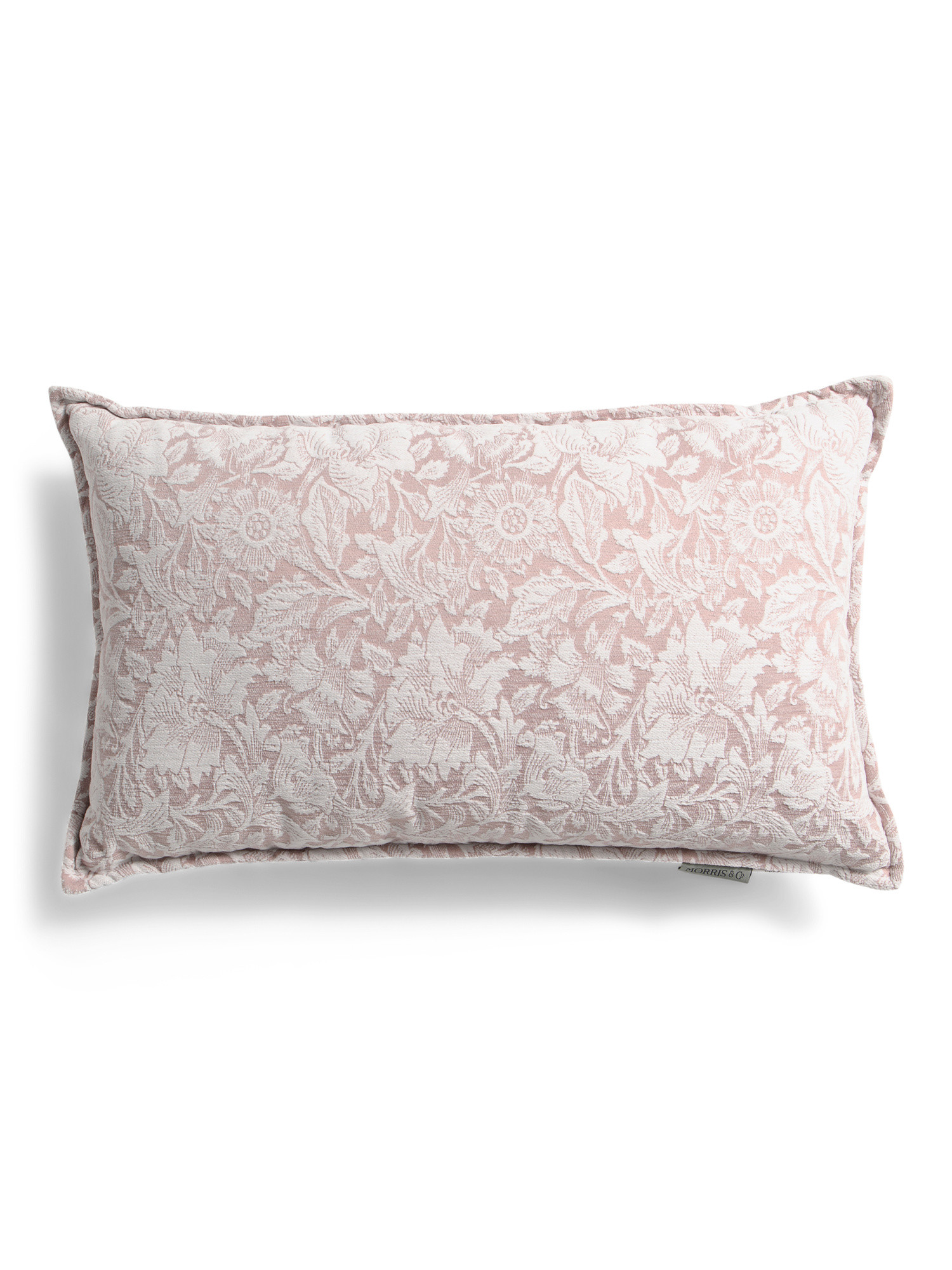 16x26 Chenille Jacquard Floral Print Lumbar Pillow | TJ Maxx