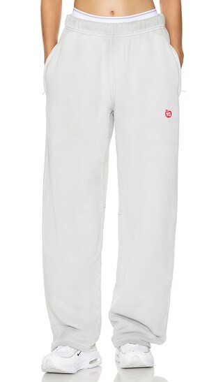 High Waist Sweatpants in Washed Smoke White | Revolve Clothing (Global)