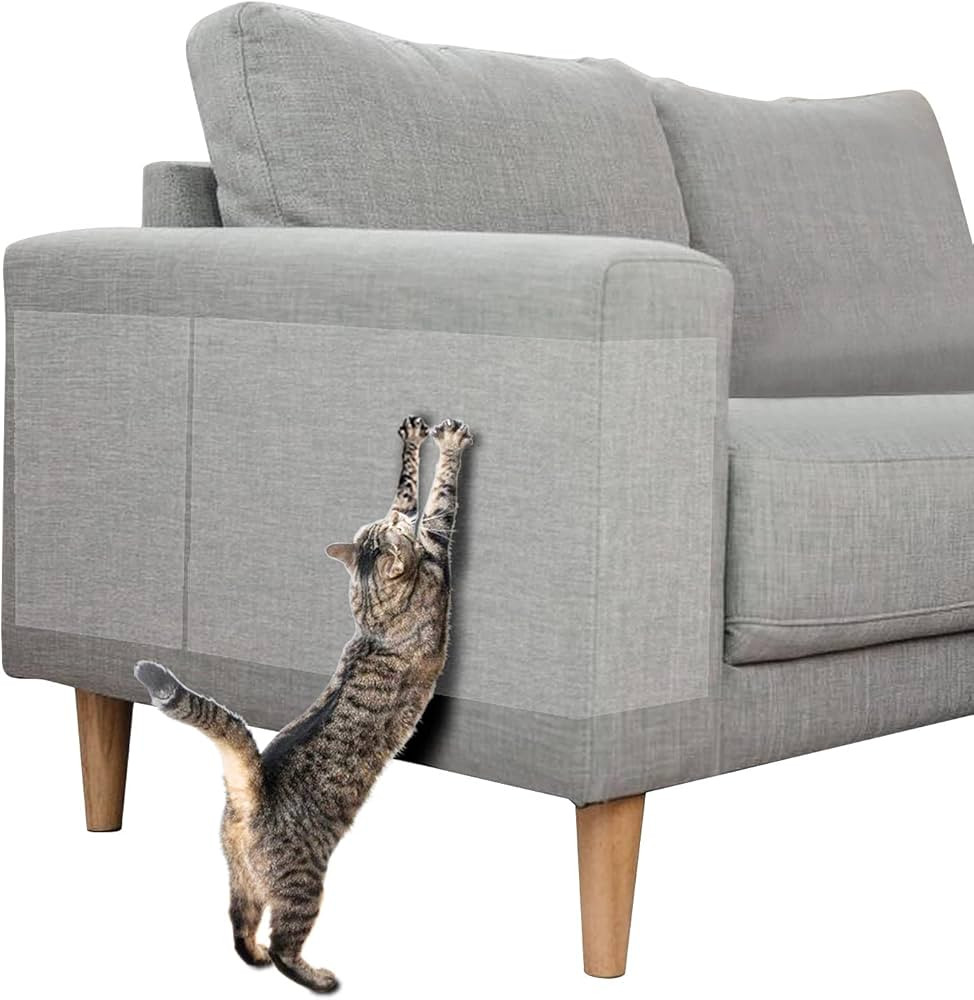 Anti Cat Scratch Furniture Protector, 10 Pack, Cat Scratch Deterrent Tape, Couch Protector for Ca... | Amazon (US)