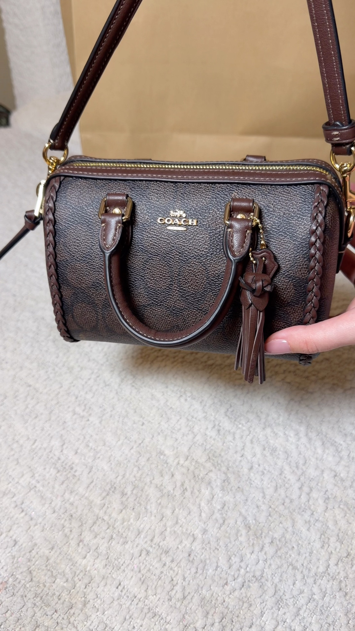 Obsessed with the mini Rowan from Coach 😍 the braids and tassels are such pretty details 

#LTKItBag