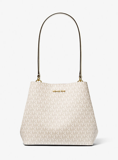 Pratt Medium Signature Logo Shoulder Bag | Michael Kors US