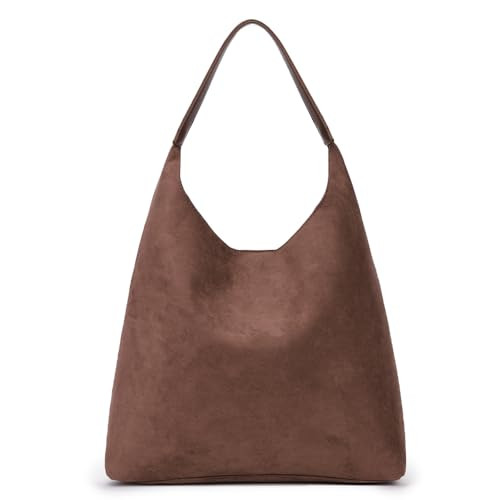 YFGBCX Tote Bags for Women Work Bags Suede Slouchy Bag Hobo Handbag Office Tote Handbag | Amazon (US)