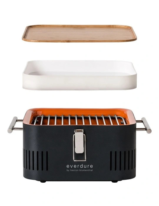 Portable Charcoal BBQ Khaki HBCUBEK | Myer