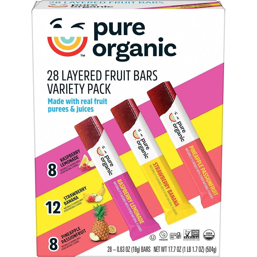 Pure Organic Layered Fruit Bars Variety Pack 28 count (Pack of 1). | Amazon (US)