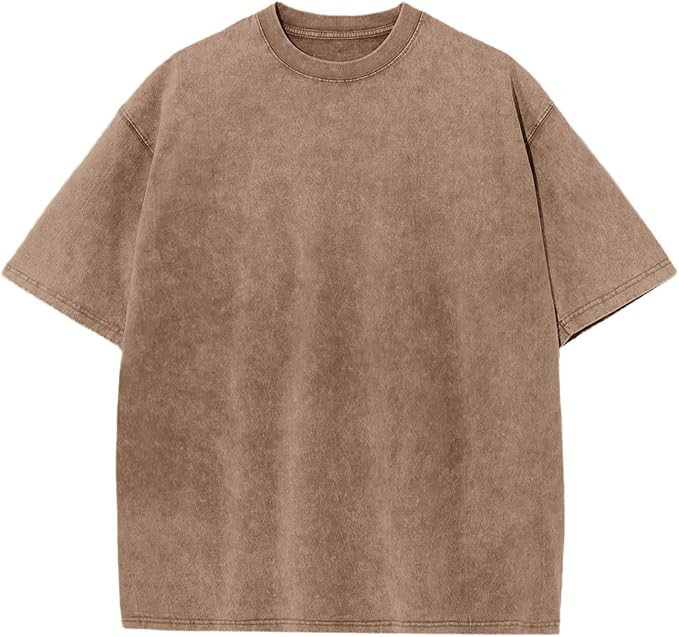 Fkatuzi Boys Oversized Acid Wash Tshirt Kids Blank Vintage Shirt Summer Cotton Unisex Basic Plain... | Amazon (US)