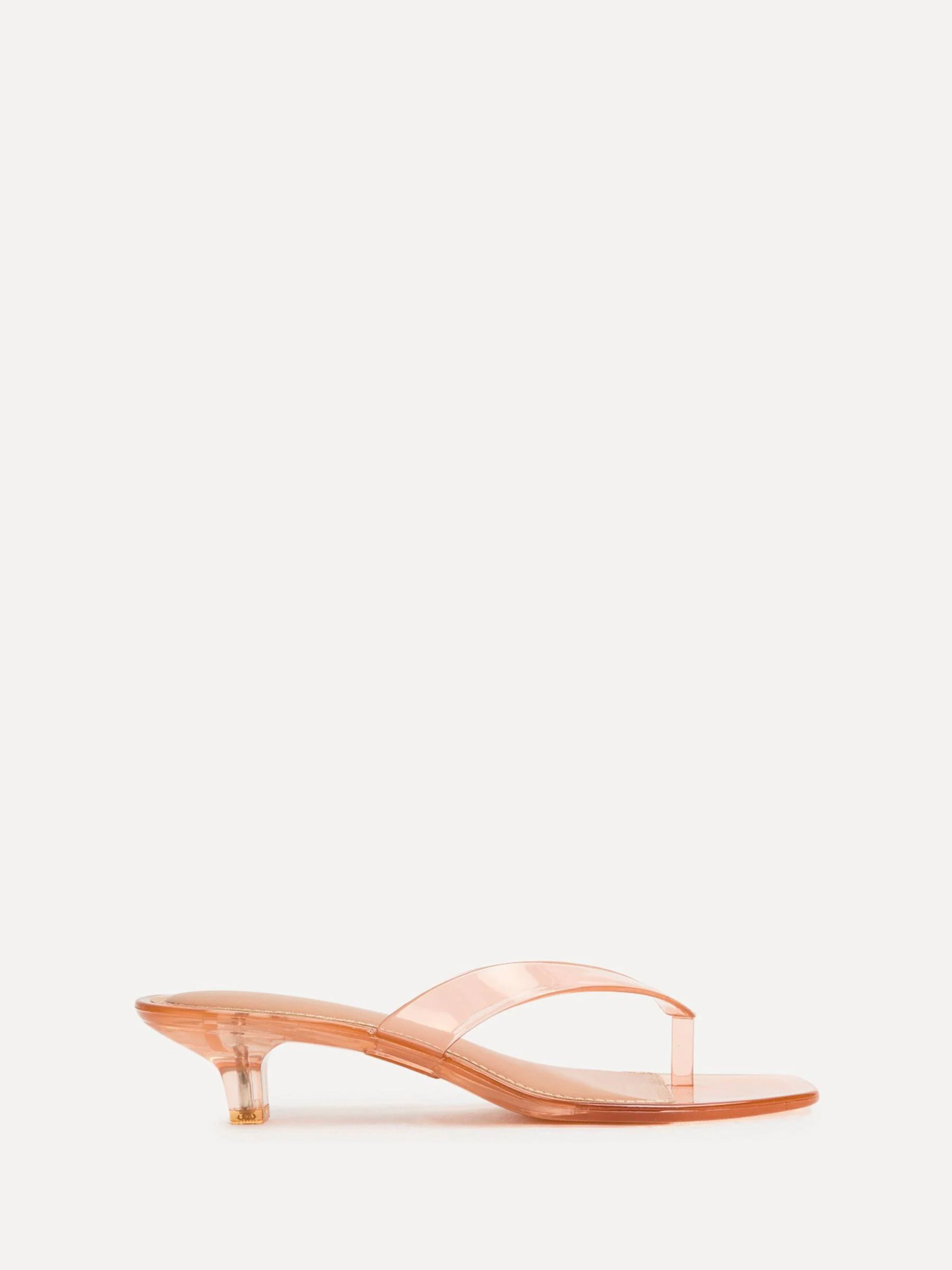 Linzi Linzi Nude Cher Toe Post Jelly Heeled Sandals | Next EU
