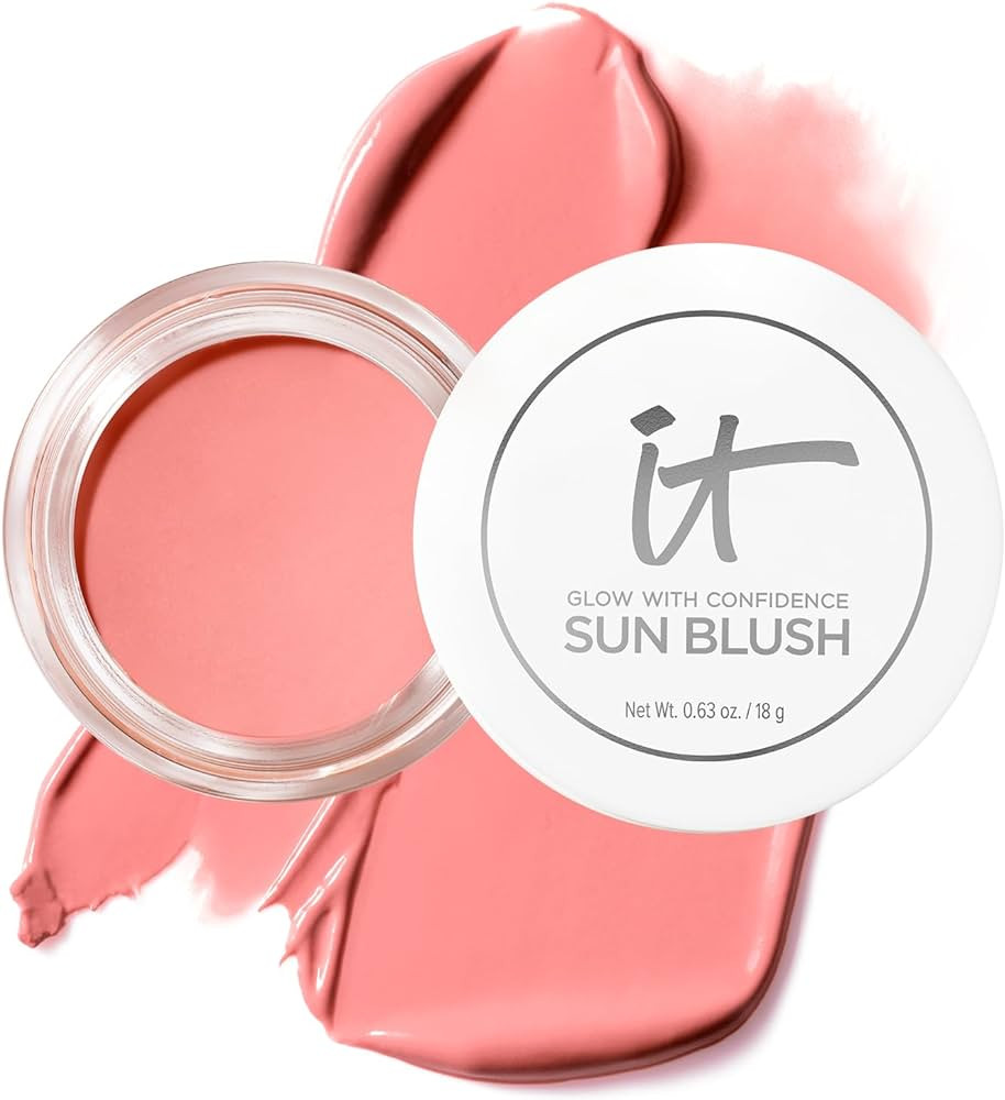 IT Cosmetics Glow with Confidence Sun Cream Blush - Blendable & Buildable Blush + Bronzer for a P... | Amazon (US)