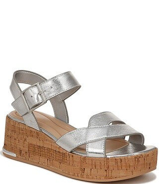 Sarto By Franco Sarto Tilly Leather Platform Cork Sandals | Dillard's | Dillard's