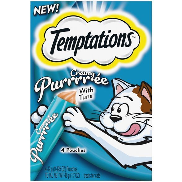 Temptations Creamy Puree Tuna Cat Treats - 1.7oz | Target