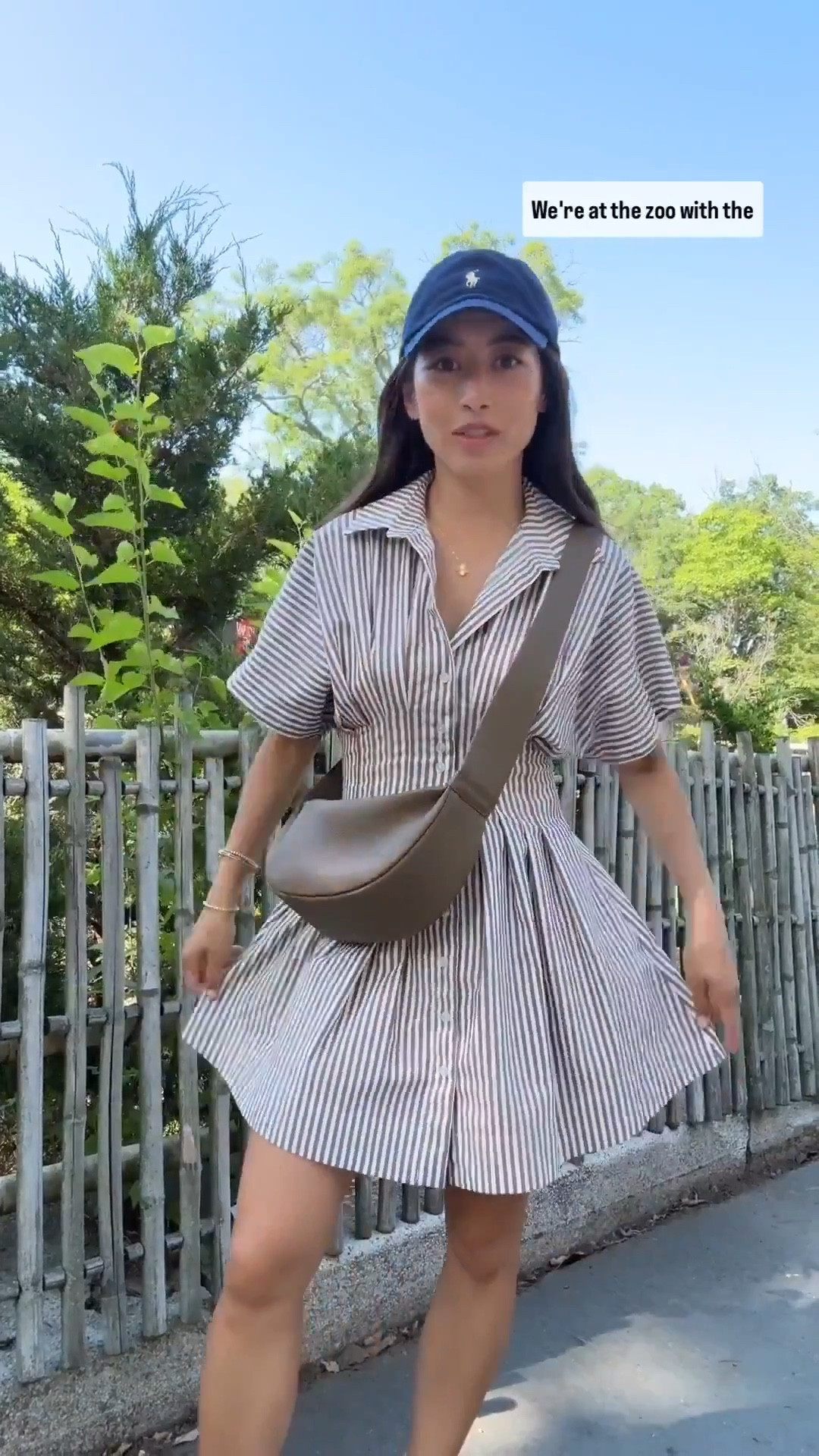 Last day of Anthropologie sale, use code JEAN20 for 20% off full priced order $100+

• Tobie dress xxs petite. Wrinkle resistant and has pockets!

Semi structured cotton blend fabric holds the shape well. Figure flattering and waist cinching. TTS and xxs petite fits me perfectly. If you get the above knee length I wear bike shorts underneath my shorter dresses for practicality. 
. If you want a slightly longer length, I would try regular sizing.

I have been machine washing it cold, and hanging it to air dry - it dries pretty quickly.

• Adidas handball sneakers - comfy style with support, much more than gazelle or samba. Women’s sz 5 runs big

• Amazon crossbody bag. Look for less for COS which is several times the price. Good quality pebbled leather , good capacity and comfy wide strap

• Quince cashmere sweater in oatmeal xs

• navy Polo hat

Petite friendly, casual spring outfit ideas, mom style, picnic or BBQ, zoo day

#LTKspring 

#LTKPetite #LTKmomlife