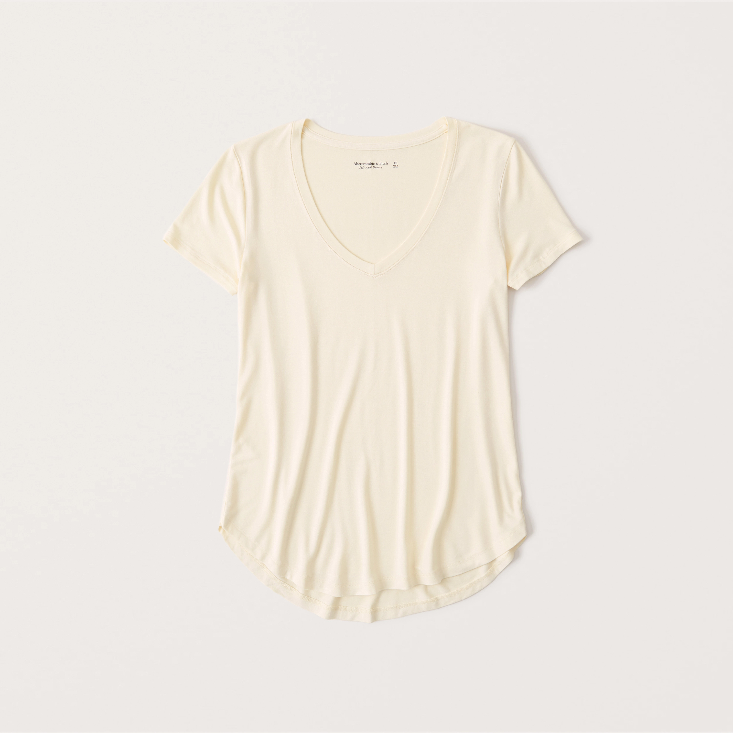 Drapey V-Neck Tee | Abercrombie & Fitch (US)