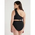 Jessica Simpson Women's Cutout One Shoulder One Piece Swimsuit, Sizes XS-XXL - Walmart.com | Walmart (US)