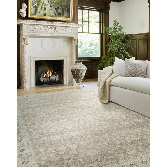 Livabliss x Nabela Noor Home Asha Printed Vintage Area Rug,9'1" x 12',Taupe | Walmart (US)