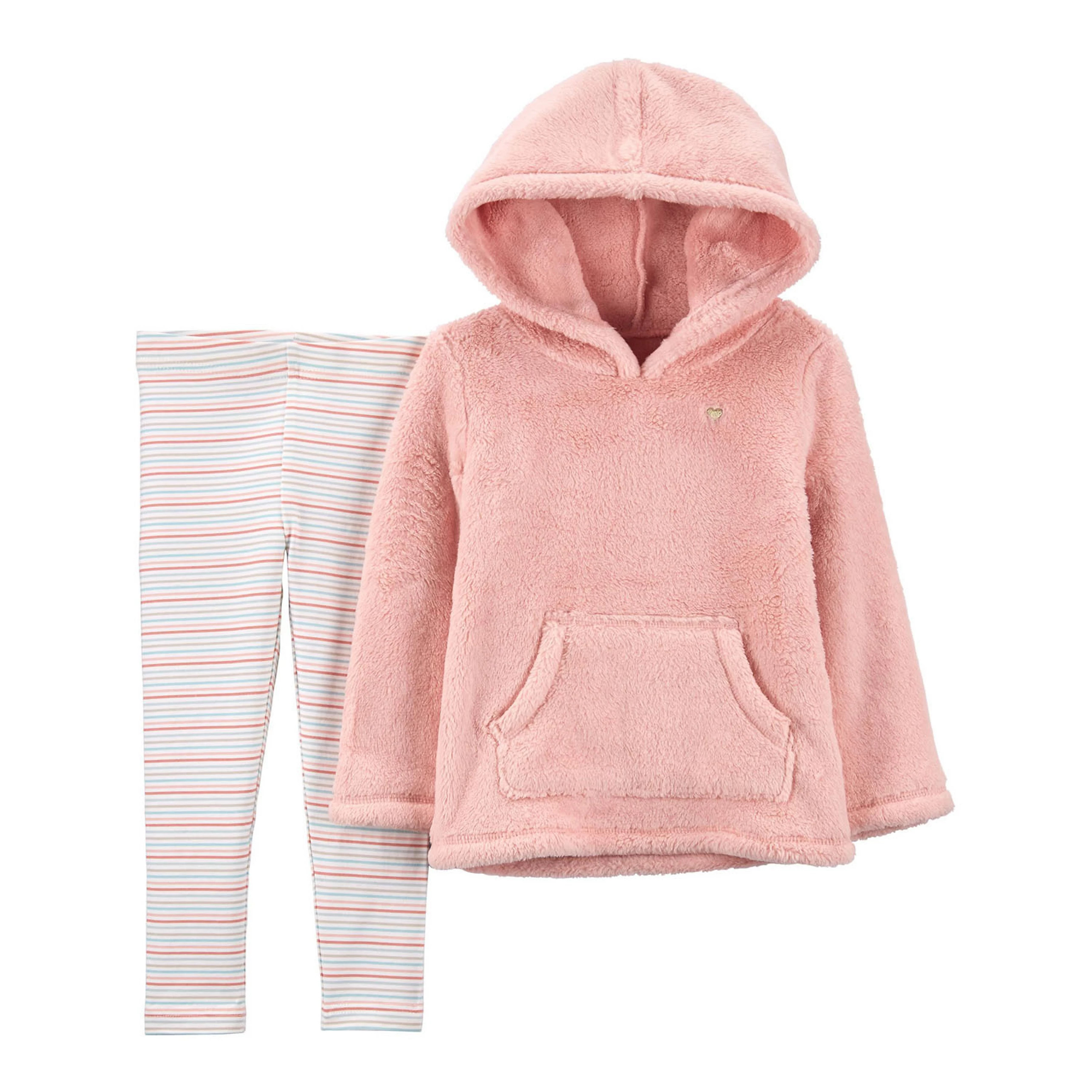 Baby Girl Carter's Fuzzy Hoodie & Leggings Set | Kohl's