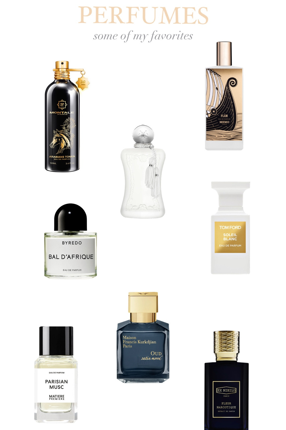 Some of my favorite niche perfumes ✨

#LTKGiftGuide #LTKbeauty #LTKFind