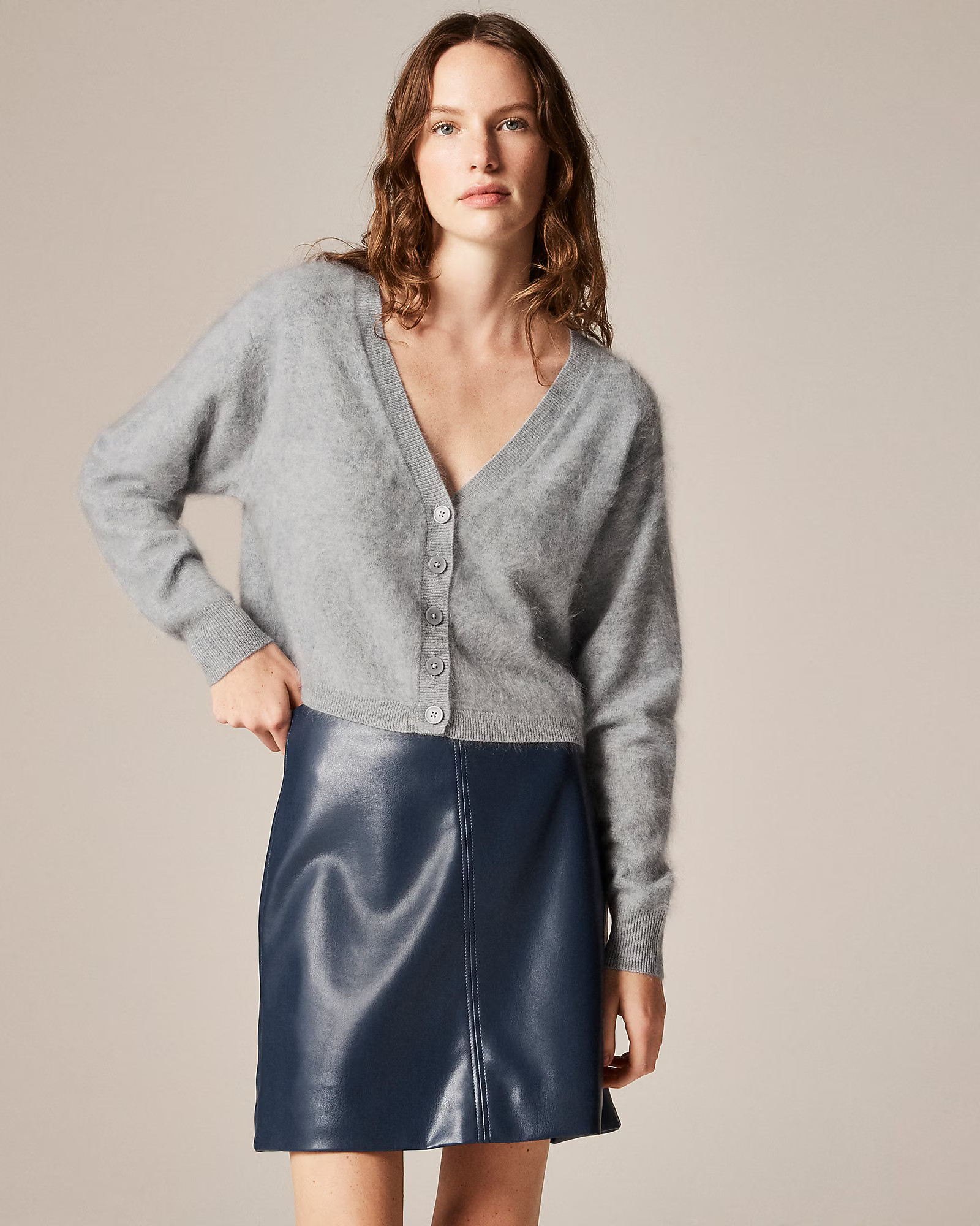 Brushed cashmere party cardigan | J. Crew US