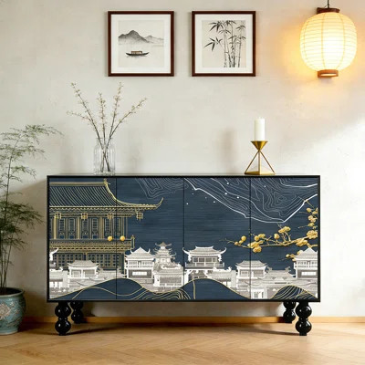 Ambiya 59.1" Wide Solid Wood Sideboard | Wayfair North America
