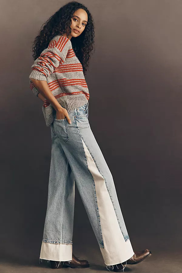 Nacho Double Dip High-Rise Wide-Leg Jeans | Anthropologie (US)