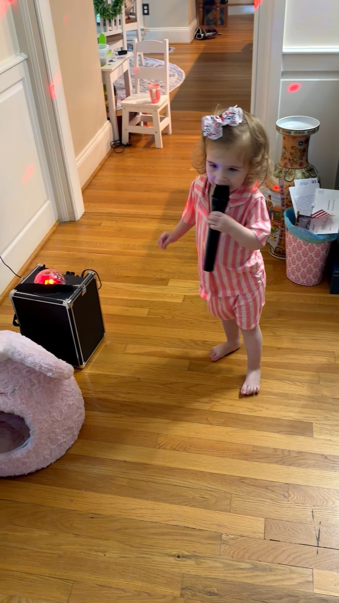 Little Karaoke Star 🎤✨🇺🇸

When your toddler discovers the microphone and suddenly becomes the headliner of the living room concert tour! This adorable pink striped pajama set, patriotic bow, and portable karaoke machine have provided hours of entertainment and the sweetest memories. Perfect for dance parties, sing-alongs, and letting little personalities shine. ❤️🤍💙

Toddler karaoke machine, kids karaoke speaker, portable Bluetooth karaoke machine, toddler girl pajamas, pink striped pajamas, patriotic hair bow, Americana bow, kids entertainment ideas, family dance party, toddler gift ideas, Amazon kids finds, toddler summer fun 🎤🎶✨🇺🇸💕

#LTKmomlife #LTKKids #LTKHome