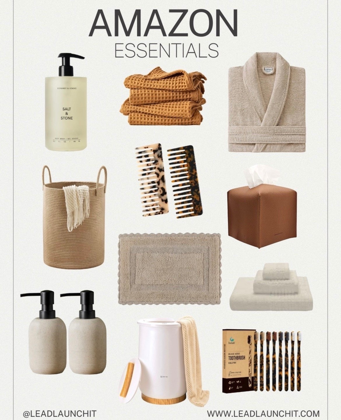 Everyday essentials I actually use 🤍
These Amazon finds are simple, neutral, and make your home feel instantly more put-together without spending a fortune. From bathroom staples to everyday organization, these are items I genuinely love and keep on repeat.

✨ I linked everything in my Amazon Storefront + LTK so you can shop it all in one place.
🔗 Link in bio + comments — shop all my favorites
#AmazonFinds #LTKFinds #AmazonEssentials #HomeEssentials
#NeutralHome