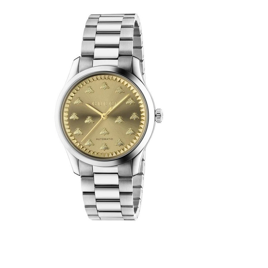 Gucci G-Timeless Quartz Gold Dial Ladies Watch YA1265035 | Jomashop.com & JomaDeals.com