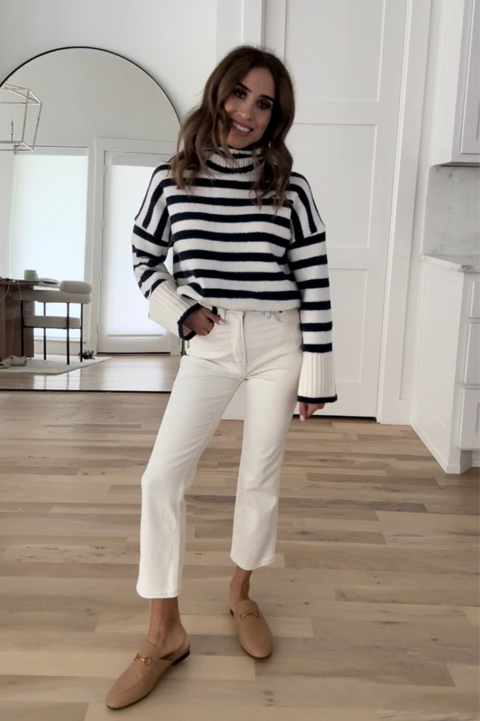 Stripe sweater size xxs, ankle jeans size 24 short use code AFLTK teacher outfit 

#LTKfindsunder100 #LTKfindsunder50 #LTKSale