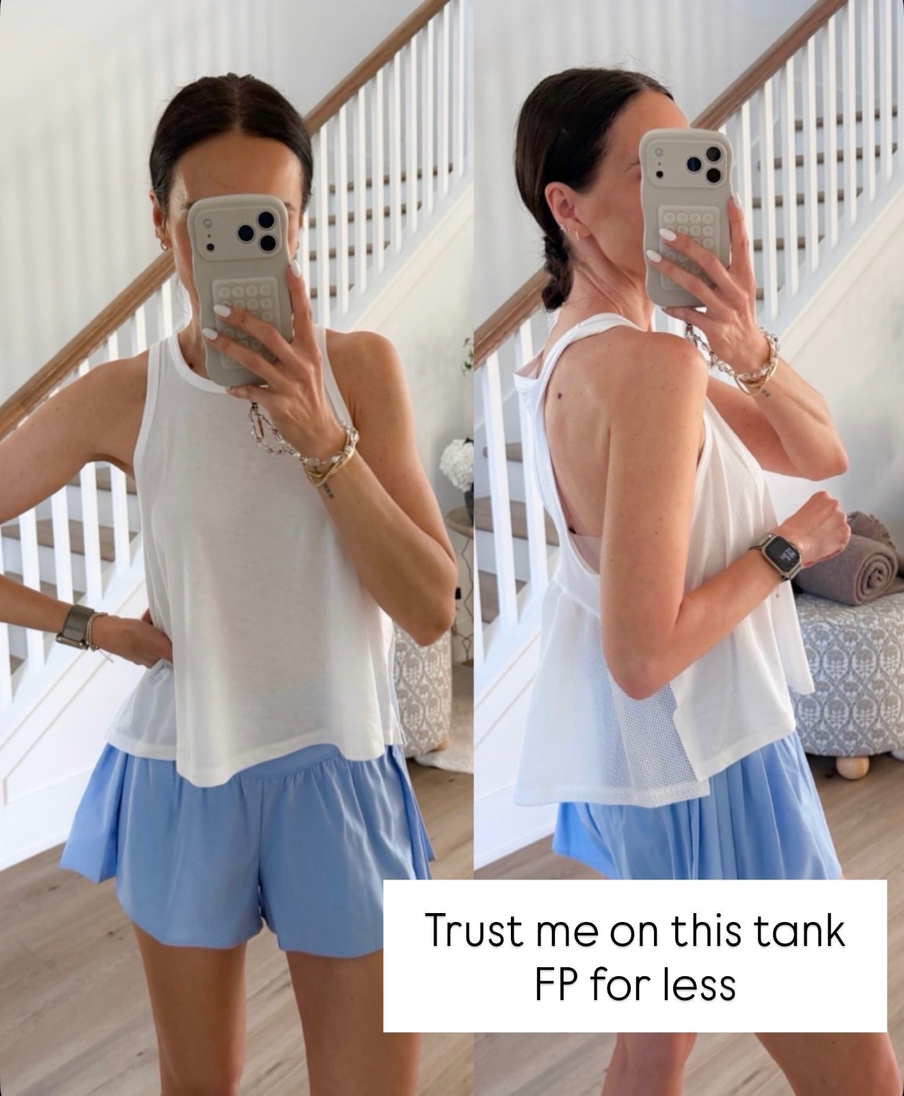 okay trust me on this one. free people vibes without the price… super lightweight, flowy, and that open back detail is so good. perfect for workouts, errands, or throwing on with shorts in the heat

athleisure tops, fp dupe, workout tank, summer basics, easy everyday outfits, annabrstyle 

#LTKActive #LTKootd #LTKfitnessgoals