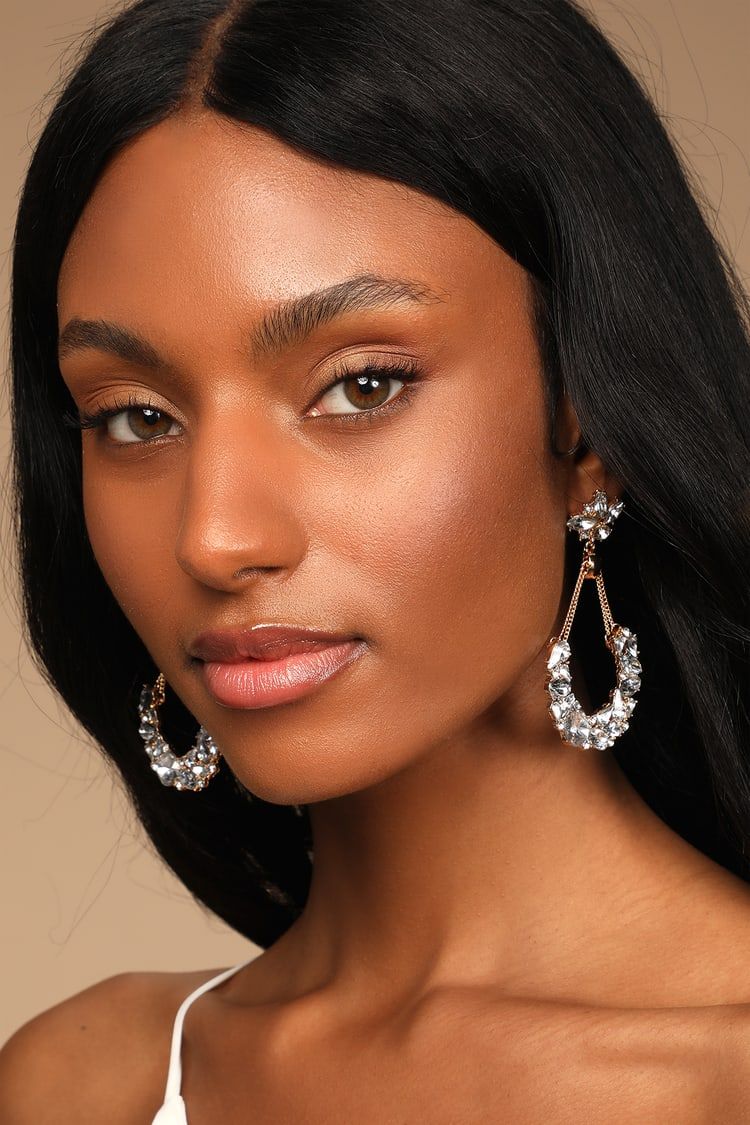 Regal Realness Gold Rhinestone Chandelier Earrings | Lulus (US)