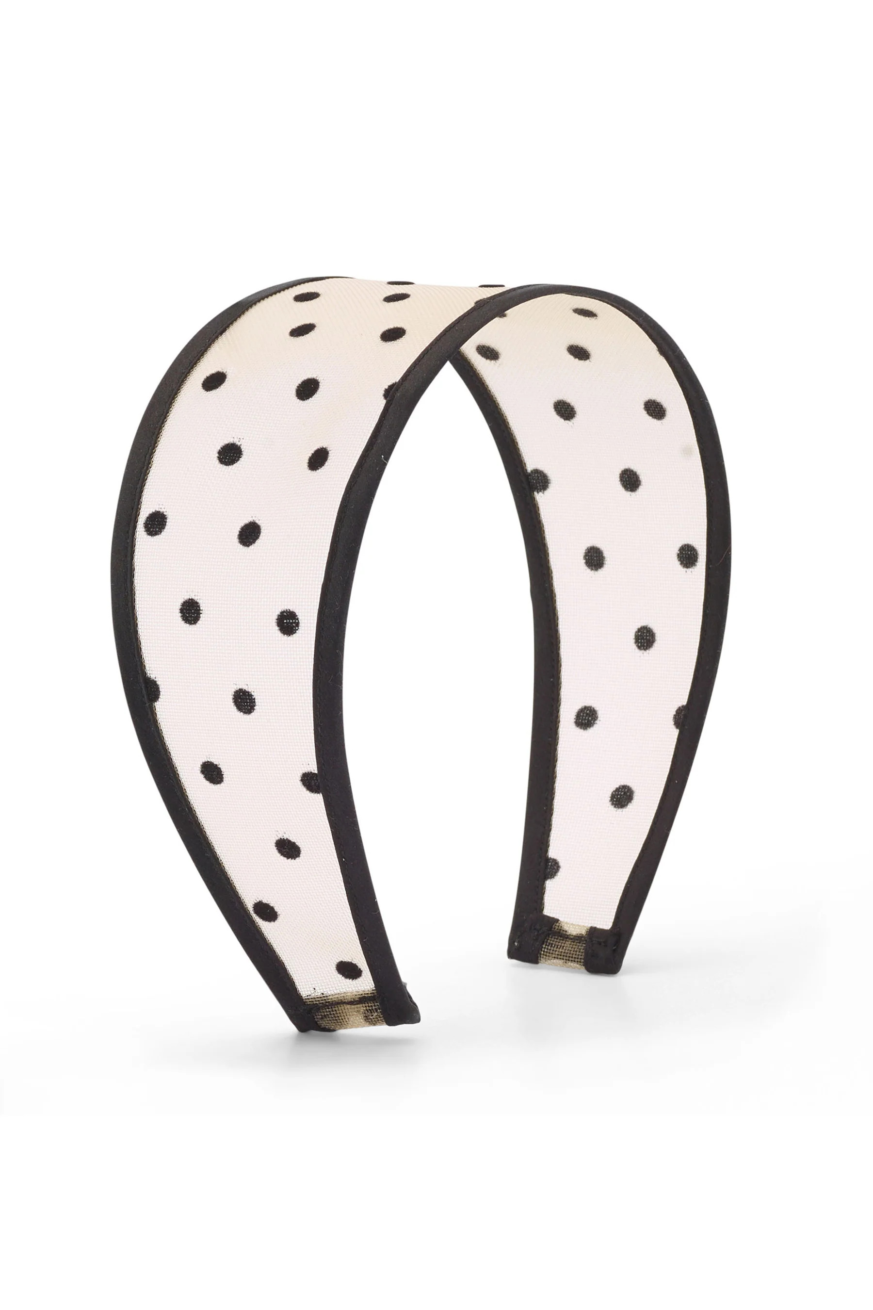 Giselle Wide Sheer Polka Dot Headband | Lelet NY