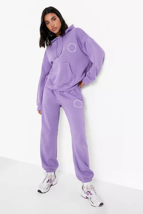 Embroidered Back Hooded Tracksuit | Boohoo.com (UK & IE)
