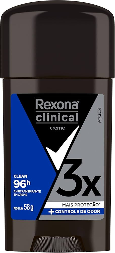 Rexona Clinical Antitranspirante Creme Clean 58G | Amazon (BR)