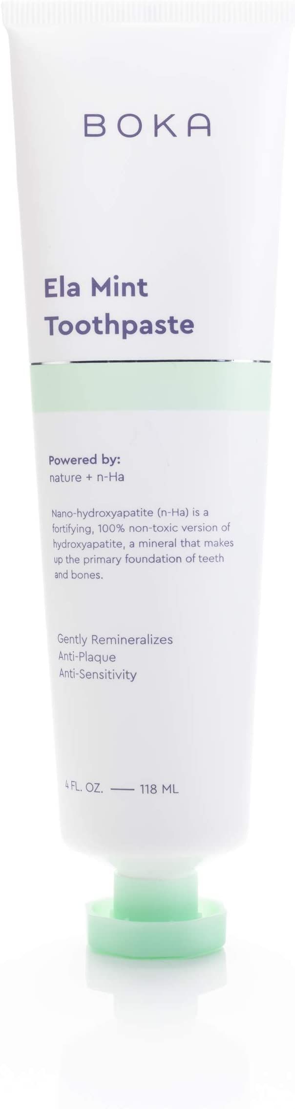 Boka Ela Mint Natural Toothpaste, Nano-Hydroxyapatite for Remineralizing, Sensitivity and Whiteni... | Amazon (US)