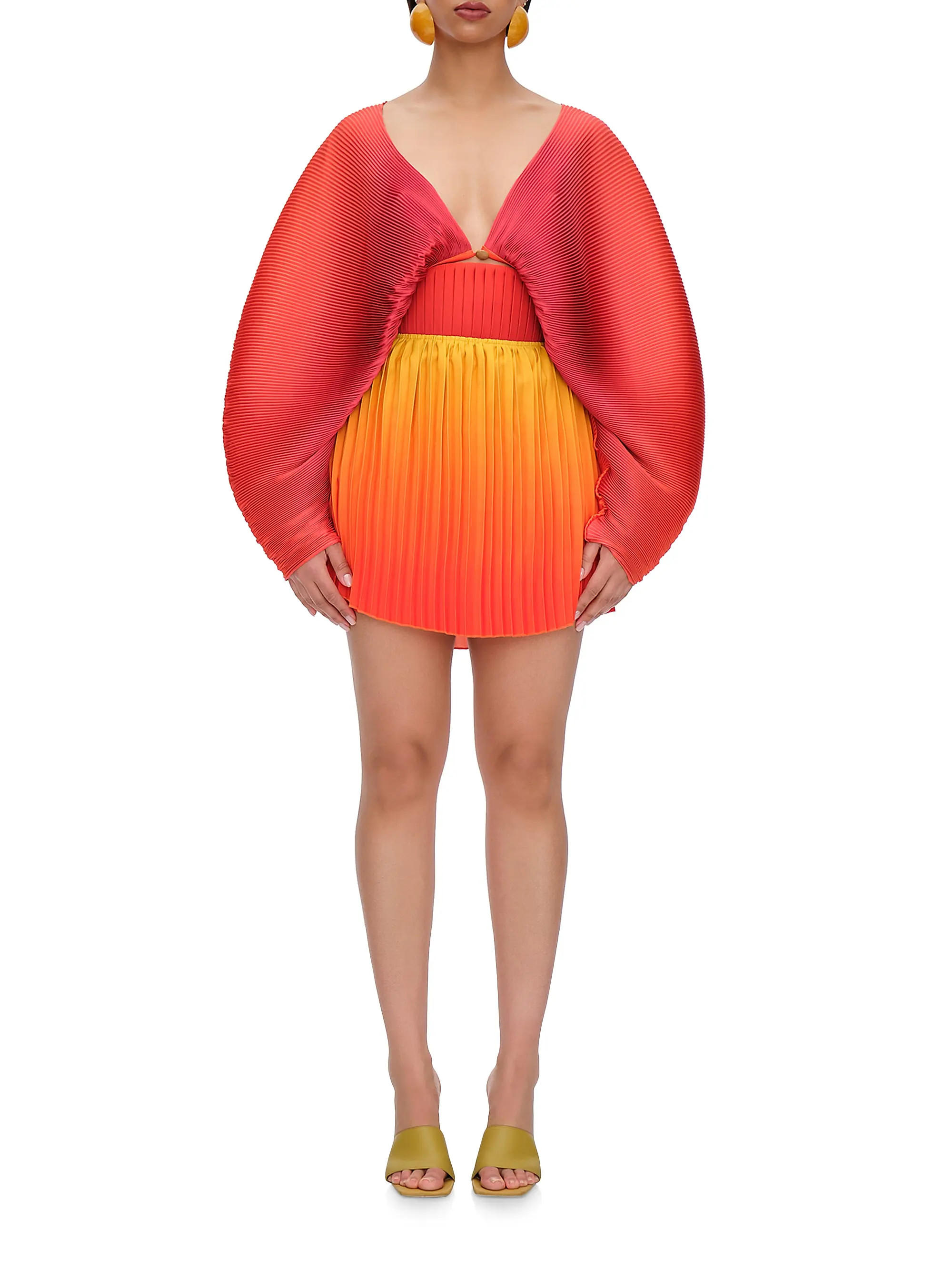 Balu Plissé Crop Top | Saks Fifth Avenue