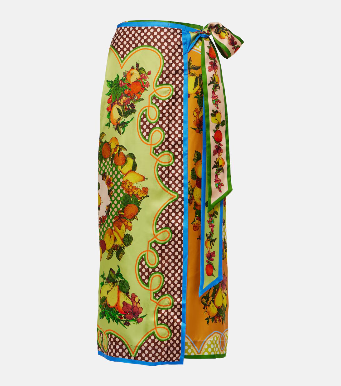 Lemonis printed silk twill wrap skirt | Mytheresa (US/CA)