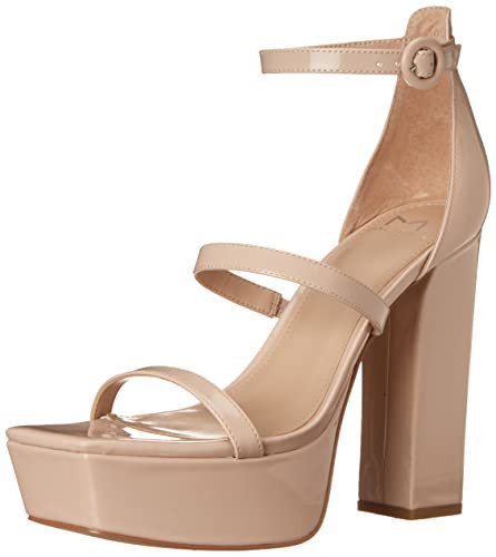 Marc Fisher LTD Women's FRITA Heeled Sandal, Nude Patent 110, 9.5 | Amazon (US)