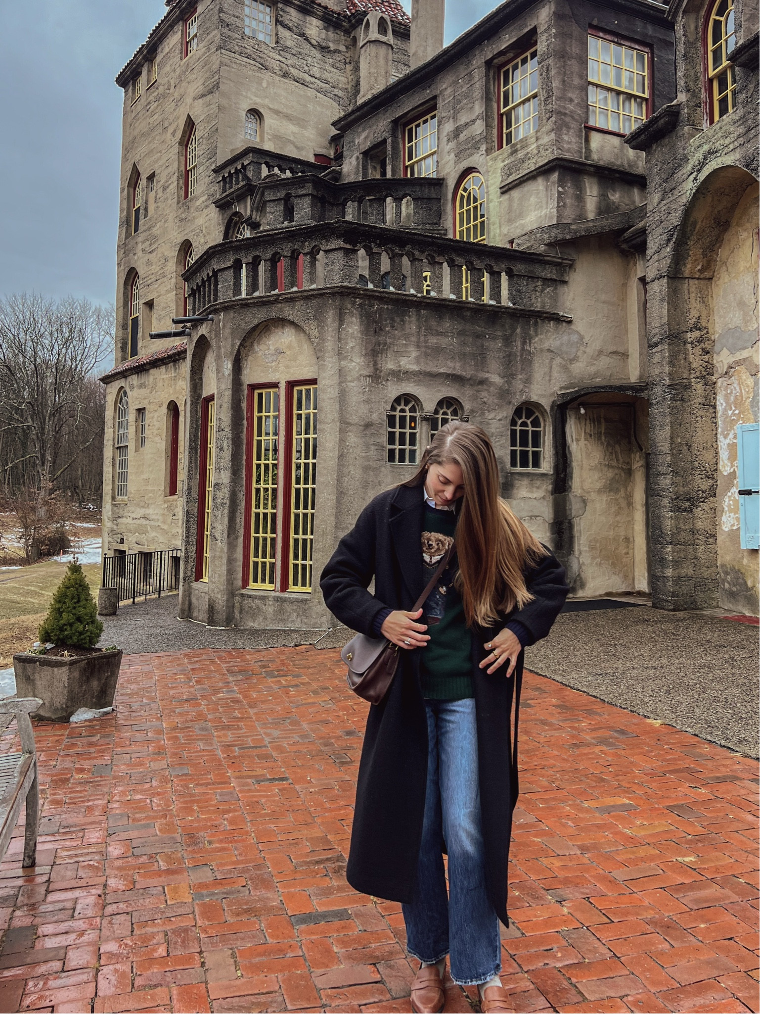 Polo bear sweater, polo Ralph Lauren, Levi’s, preppy, wool coat, winter fashion, winter outfit, loafers, classic style 

#LTKItBag #LTKShoeCrush #LTKStyleTip