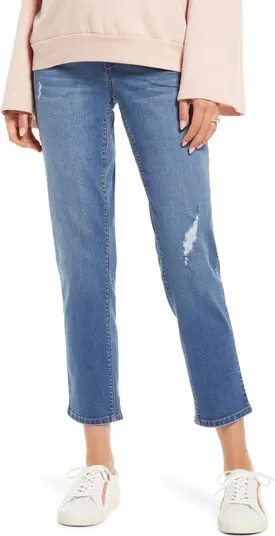 Re:Denim Over the Bump Ankle Straight Leg Maternity Jeans | Nordstrom