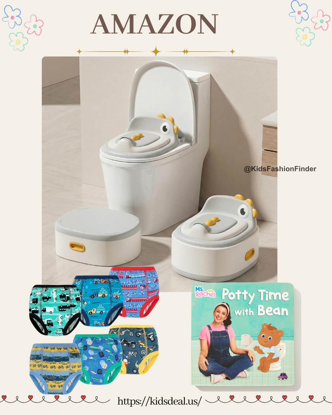Potty training made easier 🚽✨

3-in-1 toddler potty seat 👶
Easy, comfy & grows with your child 🙌

Training pants for the learning stage 💛
Plus Potty Time with Ms. Rachel 🎶 helps toddlers understand & stay engaged

Make potty time simple & stress-free 💕

#pottytraining #toddlerlife #momlife #parentingtips #msrachel #momfinds 

 

#LTKmomlife #LTKstorytime #LTKKids