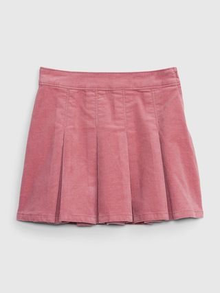 Kids Corduroy Pleated Mini Skirt with Washwell | Gap (US)