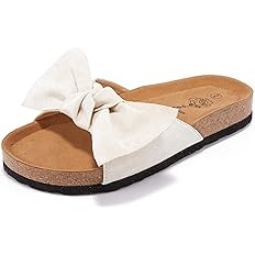 FISACE Womens Slip On Flip Flops Ring Toe Strappy Summer Gladiator Flat Sandals | Amazon (US)